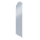 Arch LED T Sens Mirror 600x1800 Matt White Frame