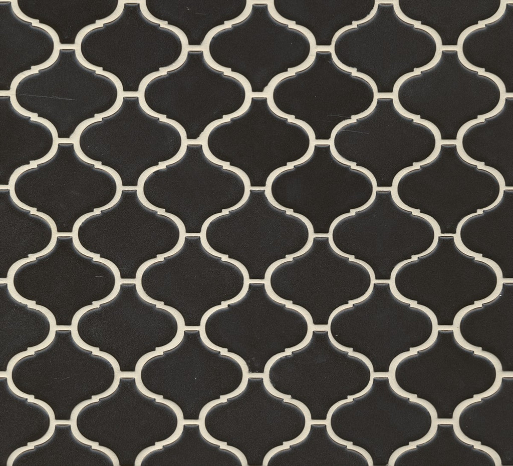 Lantern Black Satin Mosaic