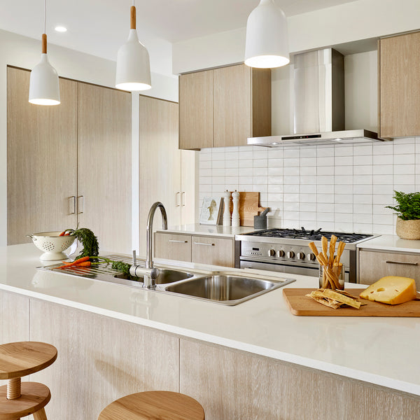 Super White Structured Matt Tile - lifestyle view
