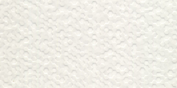 Hexetta White Structured Satin Tile