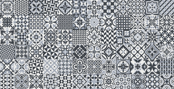 Sutura Grey Porcelain Glazed Insert Matt Tile