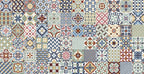 Sutura Multi Mix Porcelain Glazed Insert Matt Tile