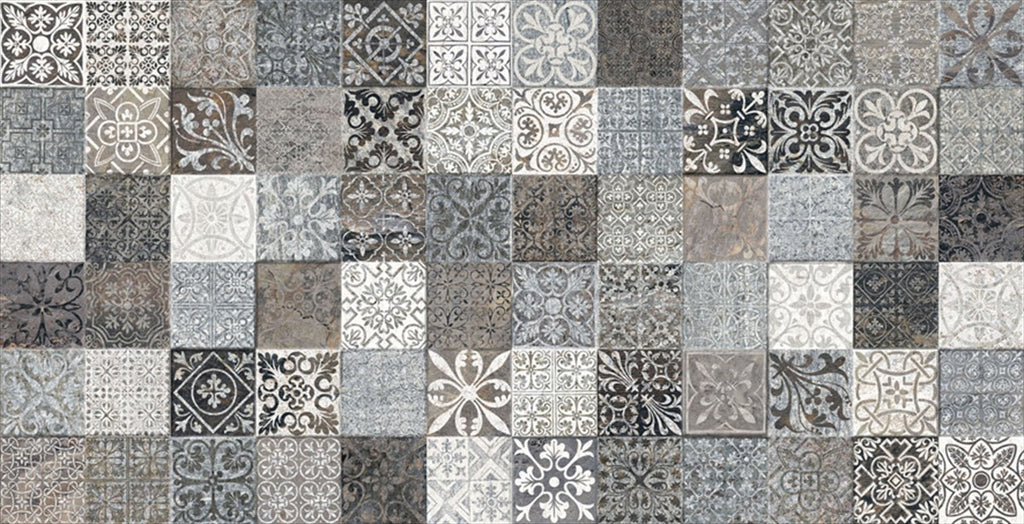 Sutura Gris Porcelain Glazed Insert Matt Tile