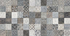 Sutura Gris Porcelain Glazed Insert Matt Tile