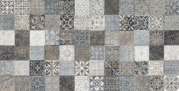 Sutura Gris Porcelain Glazed Insert Matt Tile