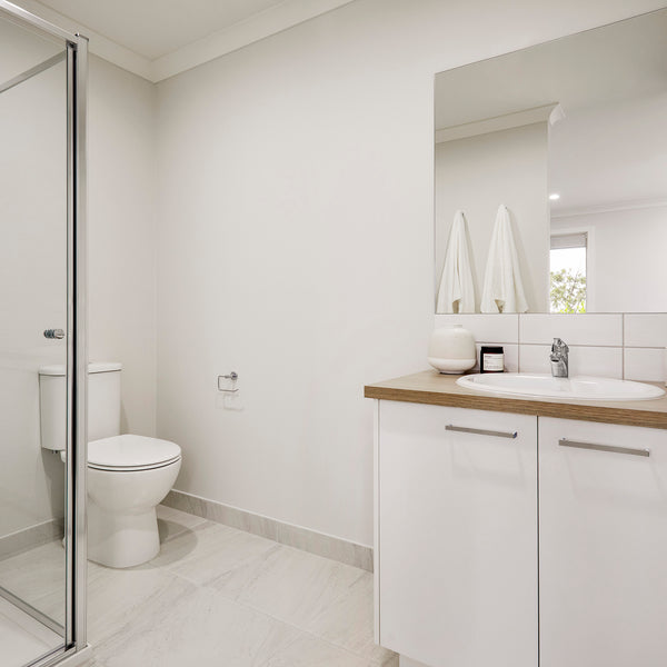 White Satin Tile - lifestyle view