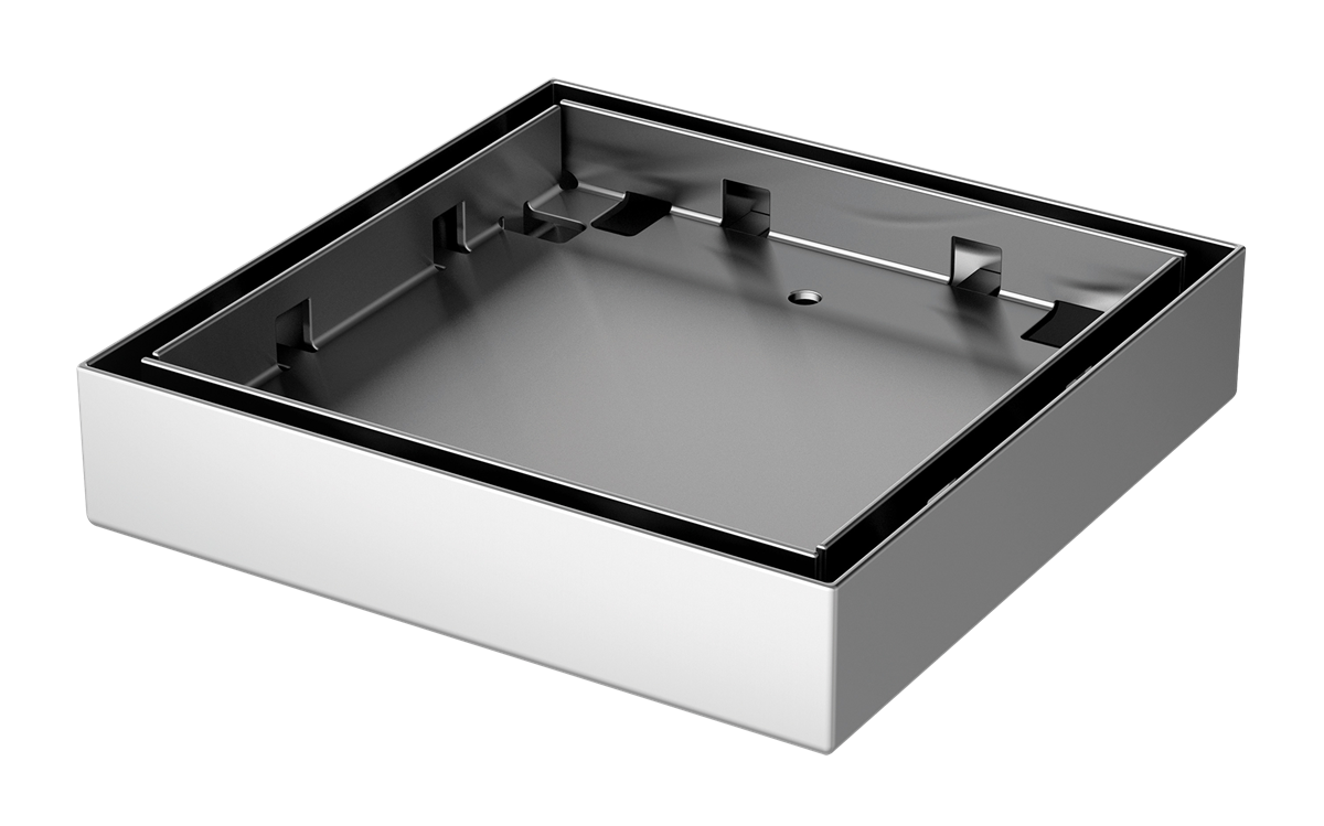 SS Point Drain Tile Insert 100x100 90 Out
