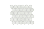 Art Hexagon White Gloss Mosaic