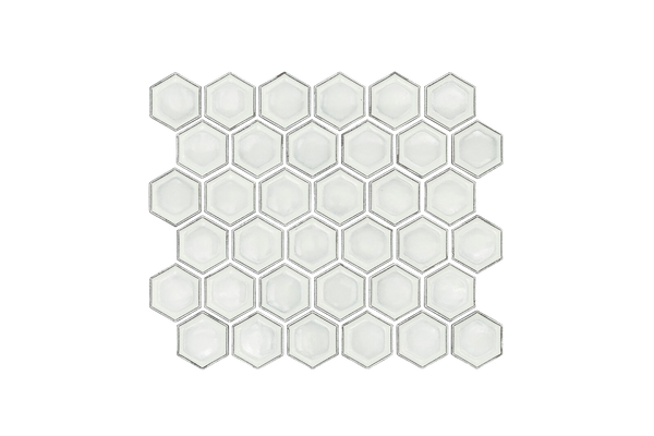 Art Hexagon White Gloss Mosaic