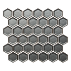 Art Hexagon Burnt Bronze Gloss Mosaic