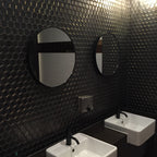 Hexagon Burnt Bronze Gloss Mosaic - lifestyle view