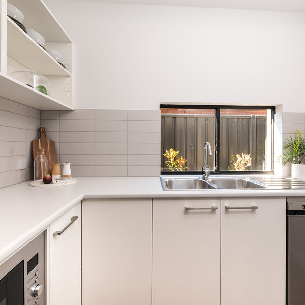 Ice Grey Satin Tile - lifestyle view