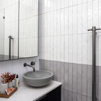 White Structured Gloss Tile - lifestyle view