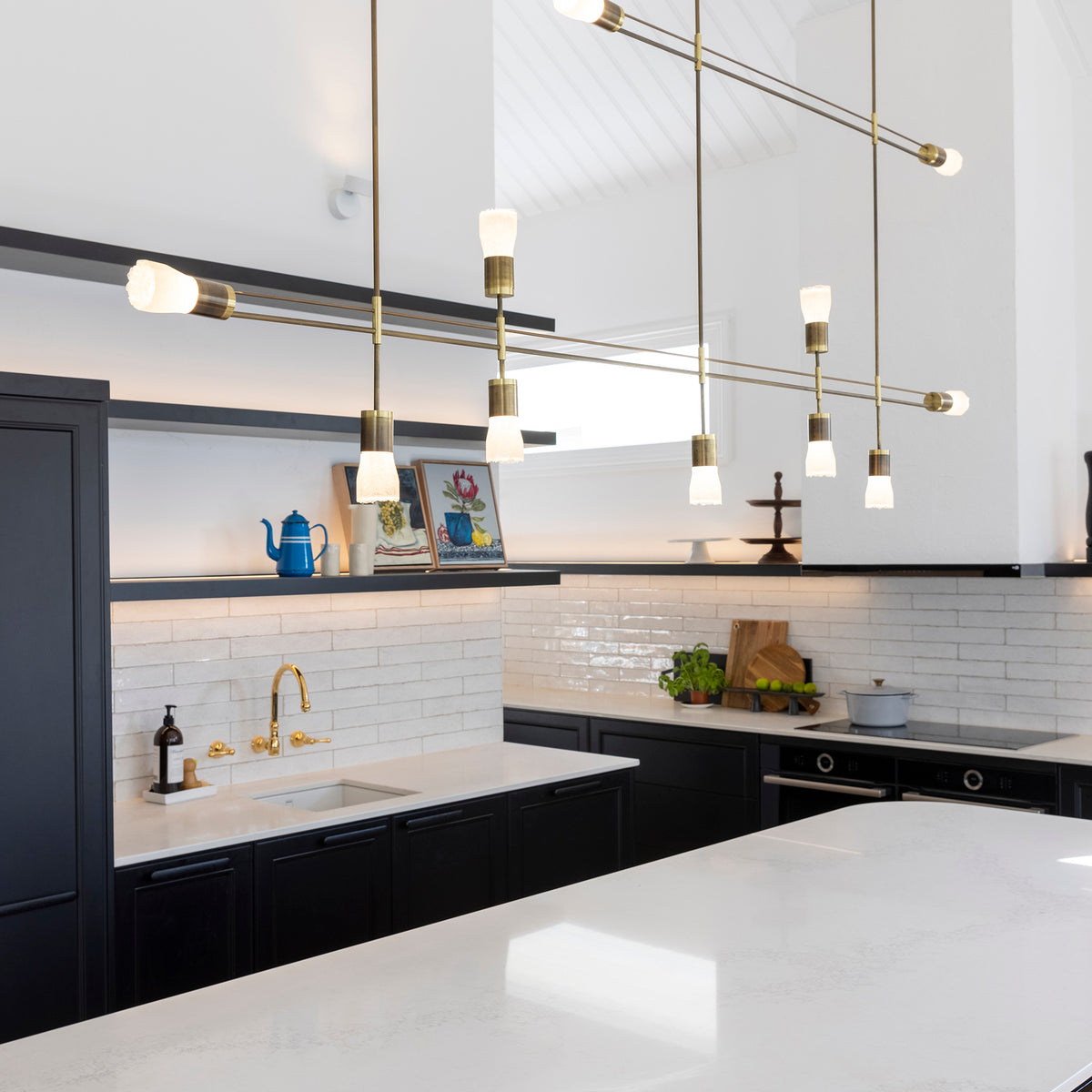 White Structured Gloss Tile - lifestyle view