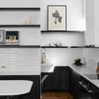 White Structured Gloss Tile - lifestyle view