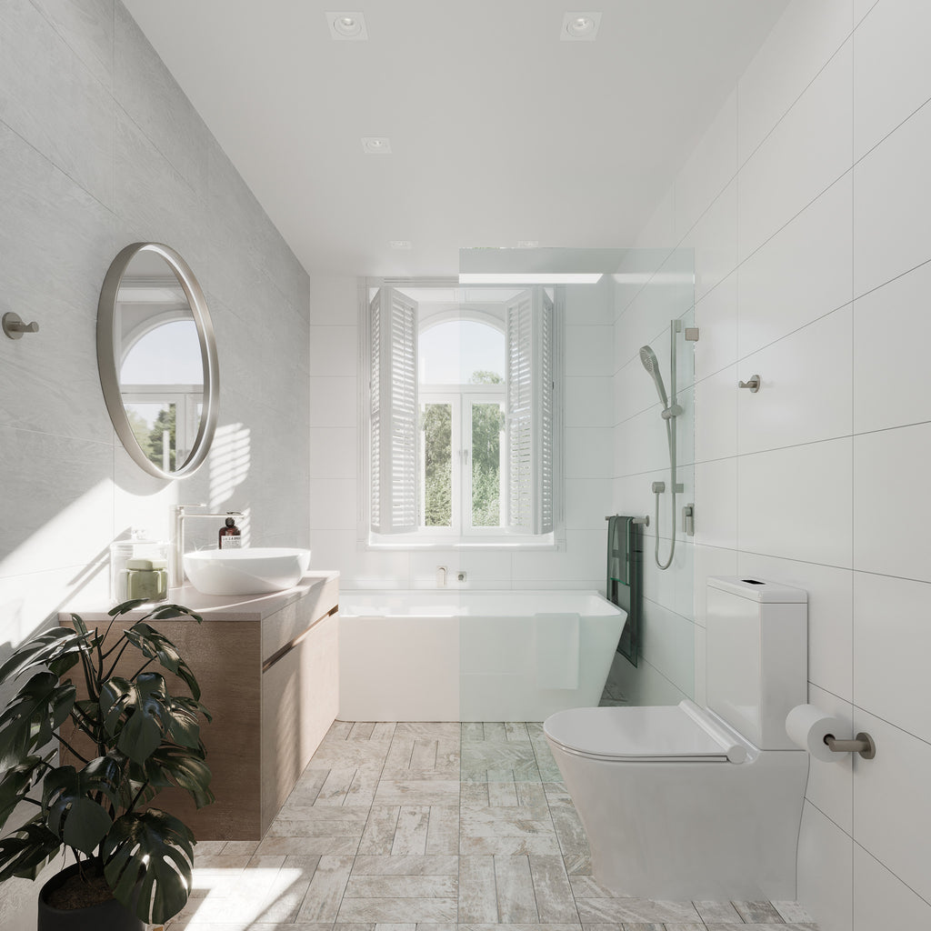 Kuni Grey Matt Tile - lifestyle view