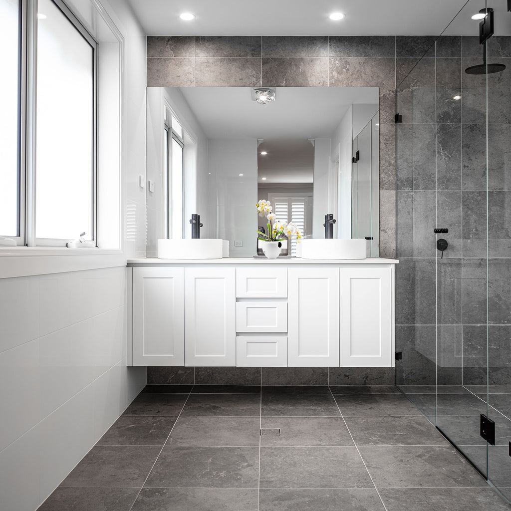 Grey Matt Tile - lifestyle view