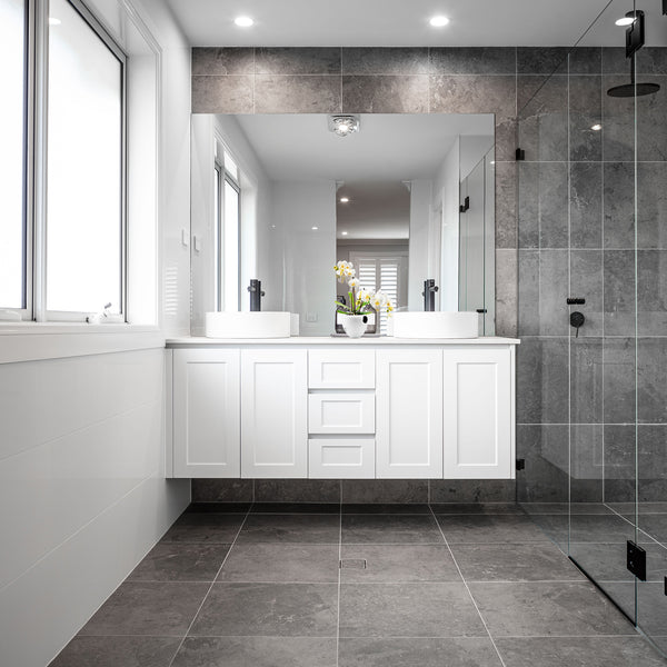 Grey Matt Tile - lifestyle view