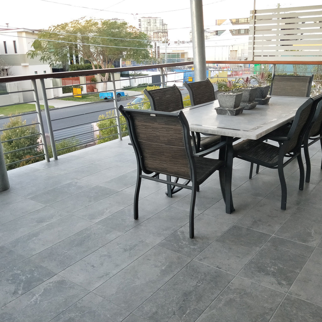 Grey Extra Textured Tile - lifestyle view