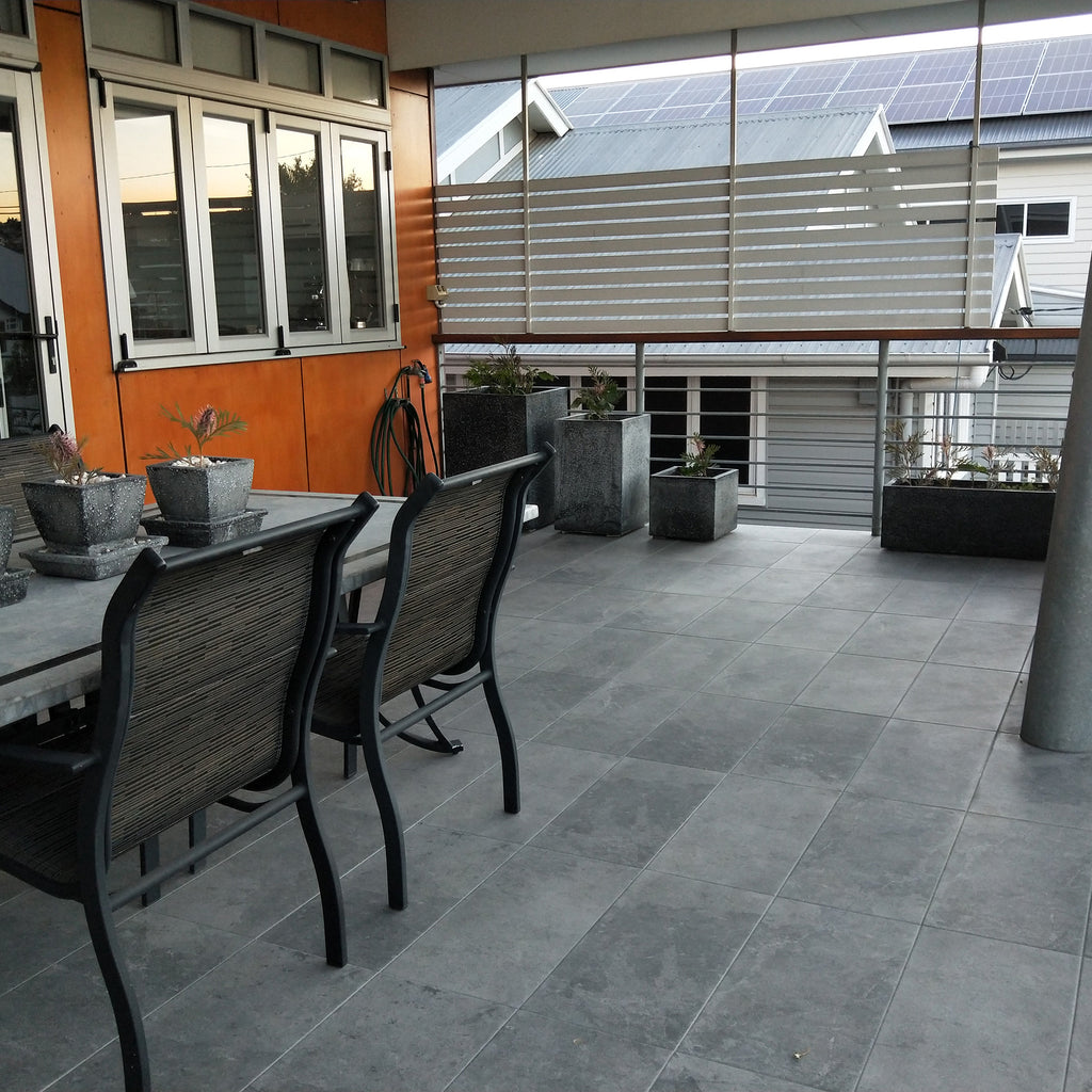 Grey Extra Textured Tile - lifestyle view