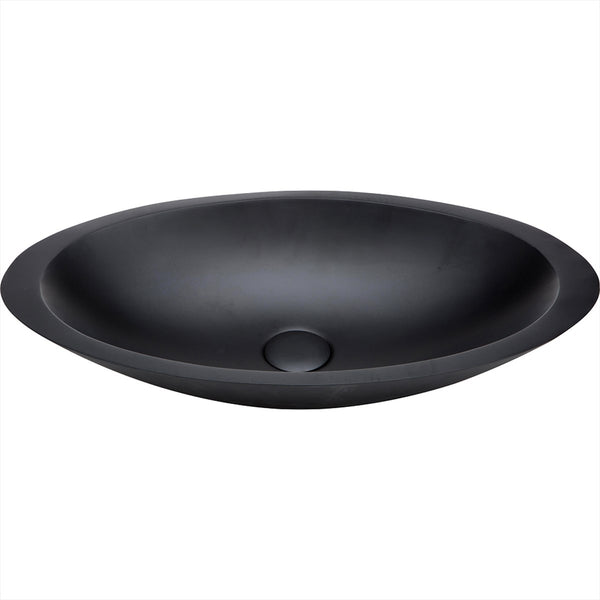 Vessel Basin NTH Stone 600X350 Matte Black