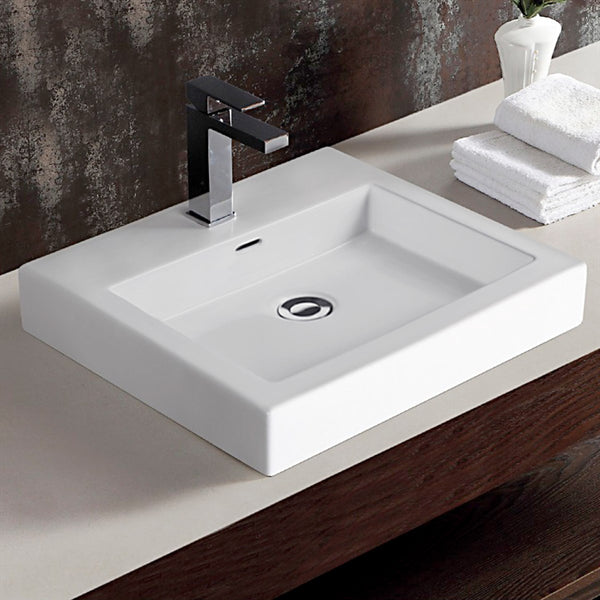 Vessel Basin 1TH Ceramic 485X445 Gloss White