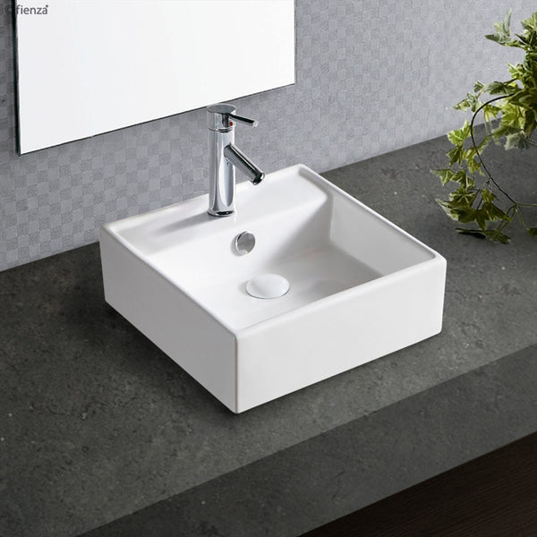 Vessel Basin 1TH Ceramic 380X380 Gloss White