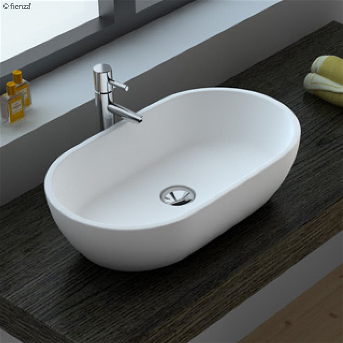 Vessel Basin NTH Stone 580X380 Matte White