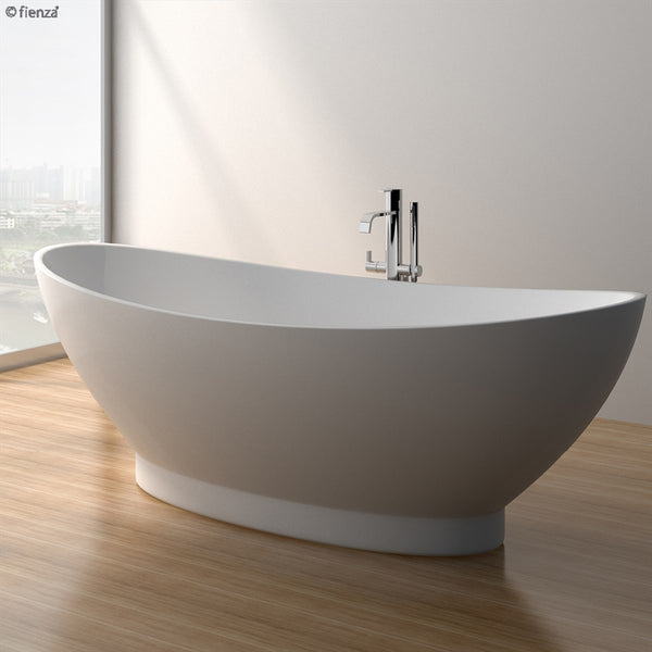Free Standing Bath Stone 1550 Matte White