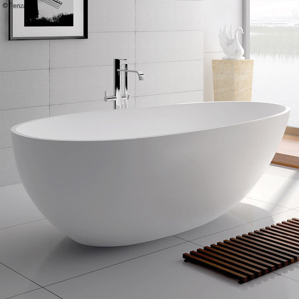 Free Standing Bath Stone 1700 Matte White