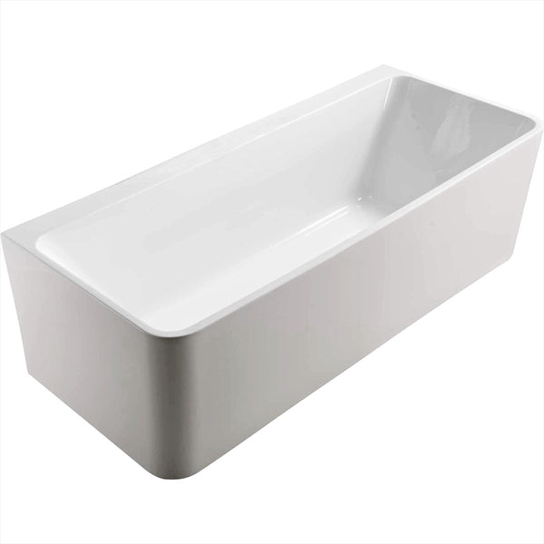 Back To Wall Bath Acrylic 1700 Gloss White