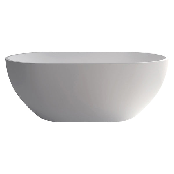 Free Standing Bath Stone 1550 Matte White