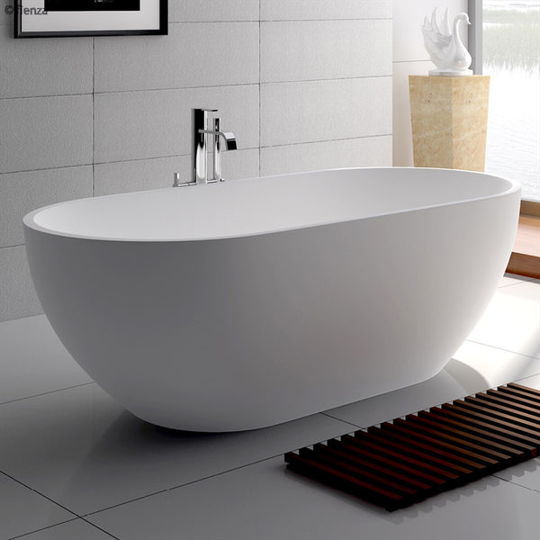 Free Standing Bath Stone 1780 Matte White