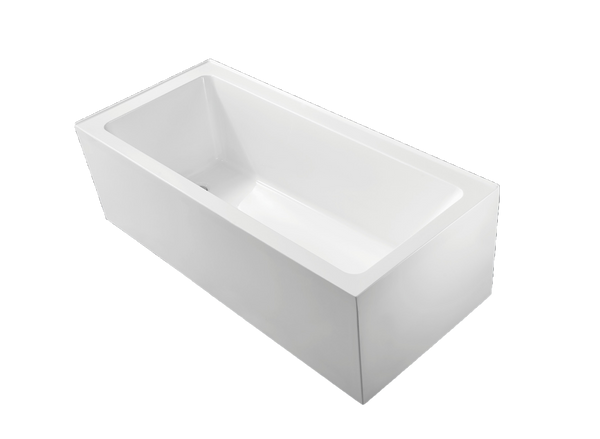 Corner Bath Right Acrylic 1500 Gloss White
