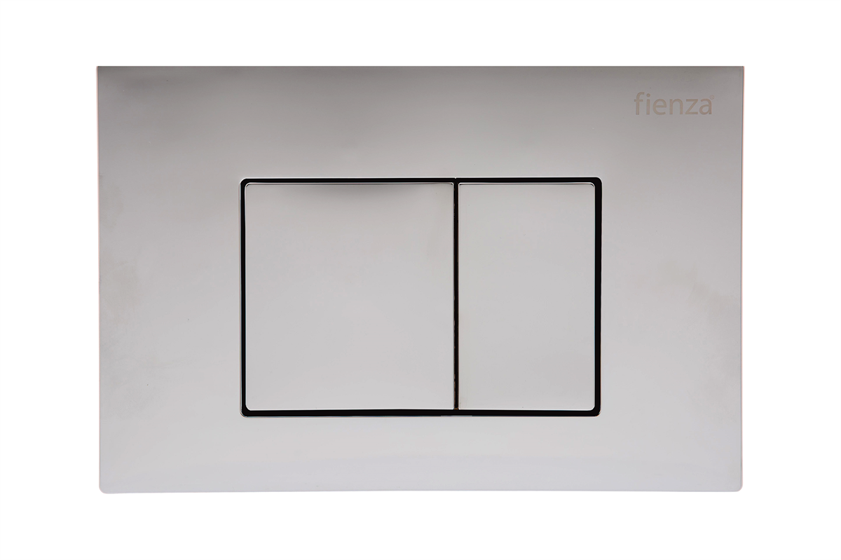 R&T Square Button Chrome