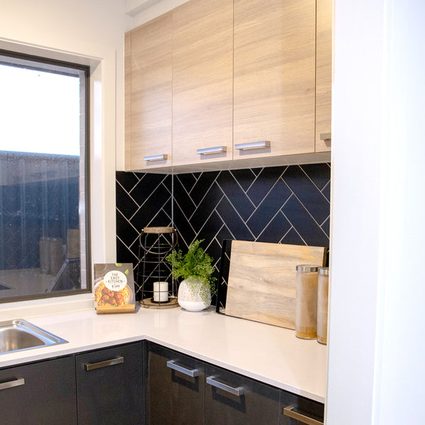 Black Satin Tile - lifestyle view