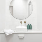 Super White Structured Gloss Tile - lifestyle view