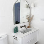 Super White Structured Matt Tile - lifestyle view