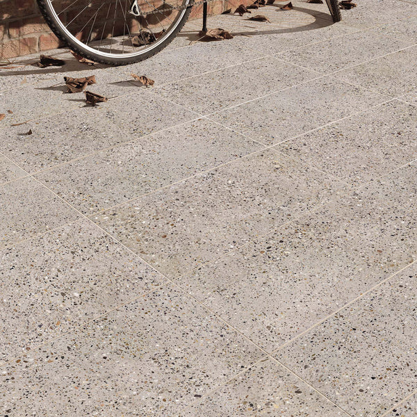 Greige Extra X Textured Tile - lifestyle view