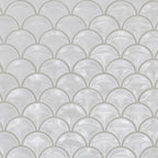Fan White Gloss Mosaic