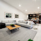 Natural Limestone Thala Grey Herringbone Honed Mosaic - lifestyle view