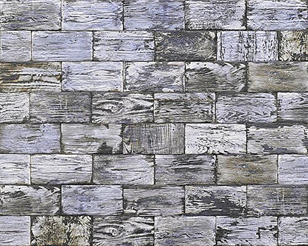 Aged Wood Blue Matt Tile