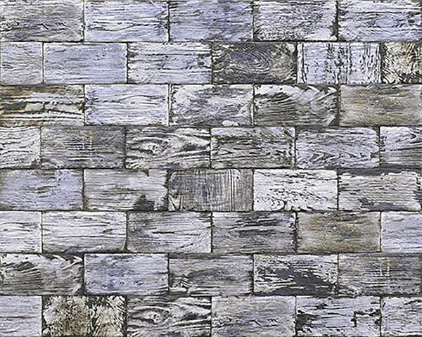 Aged Wood Blue Matt Tile