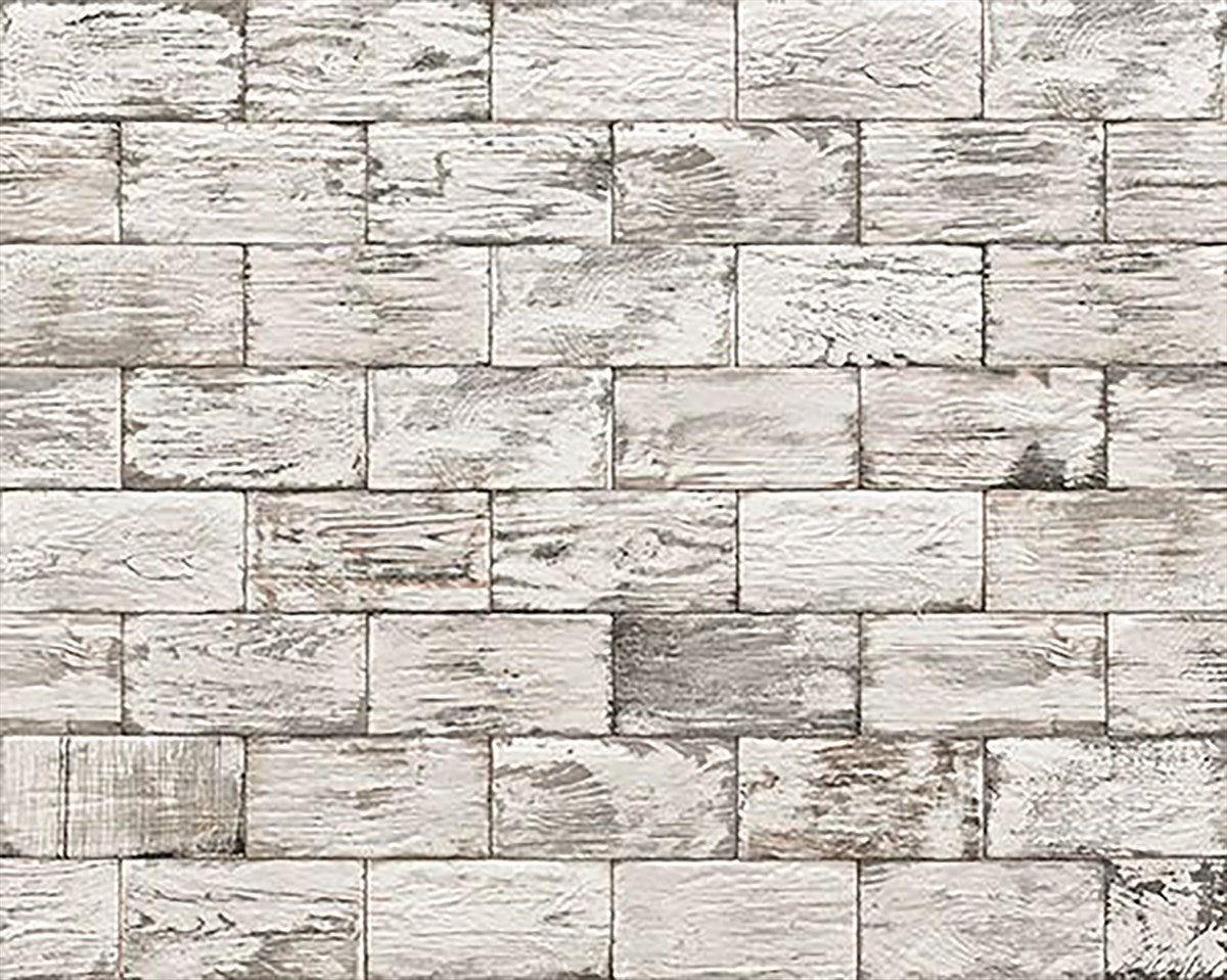 Aged Wood White Matt Tile