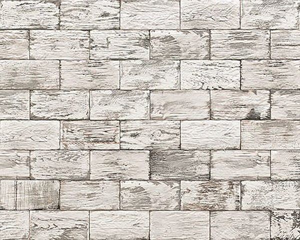 Aged Wood White Matt Tile
