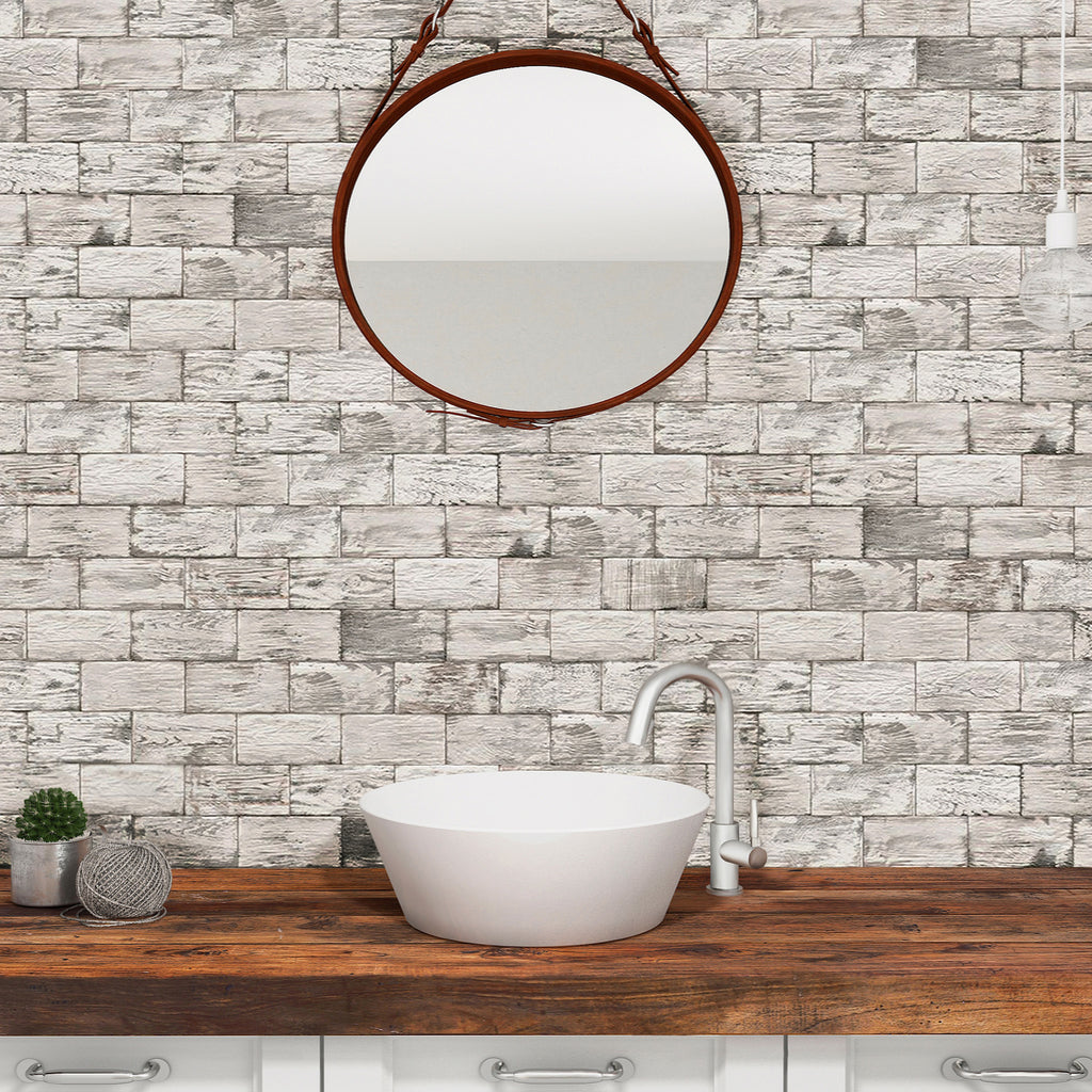 Wood White Matt Tile - lifestyle view