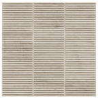 Natural Travertine Silver Fingers Polished Mosaic