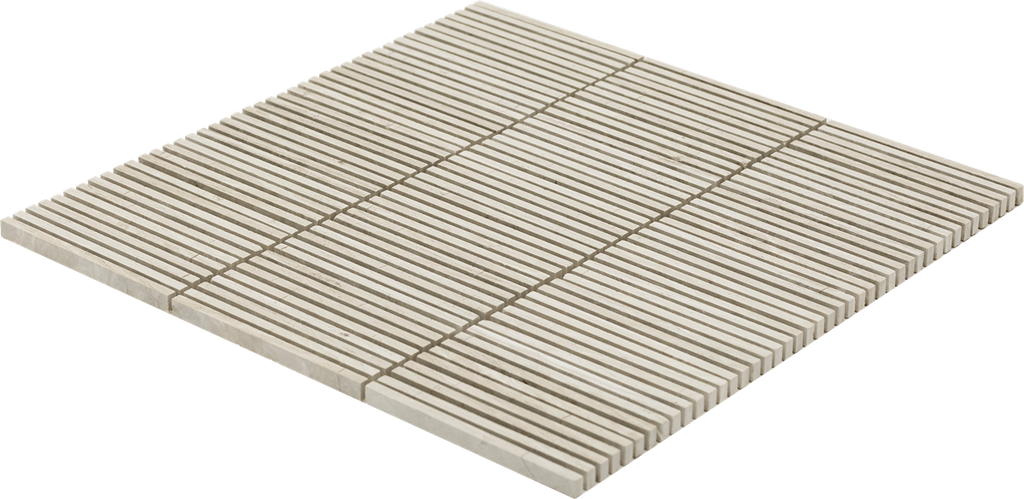 Natural Travertine Silver Fingers Polished Mosaic