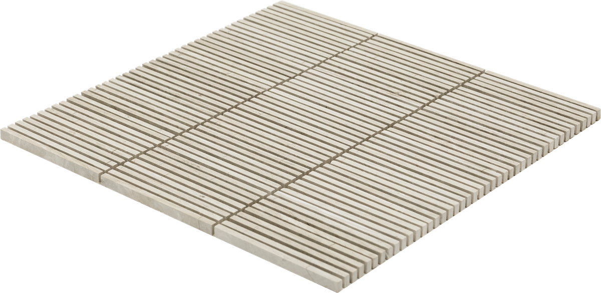 Natural Travertine Silver Fingers Polished Mosaic