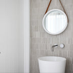 Natural Travertine Silver Fingers Polished Mosaic - lifestyle view